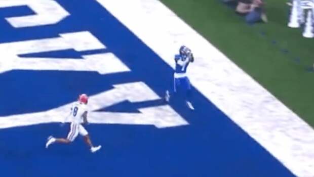 Devin Leary Kentucky Drop Touchdown