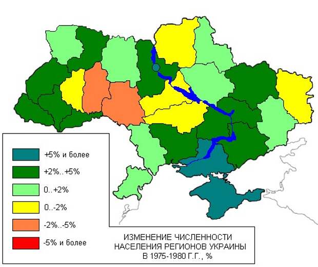 Карта украины 1980