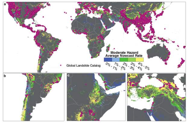 Оползни районы распространения. Карта оползней мира. Оползень со спутника. Карта вероятностей оползней. НАСА карта оползней.