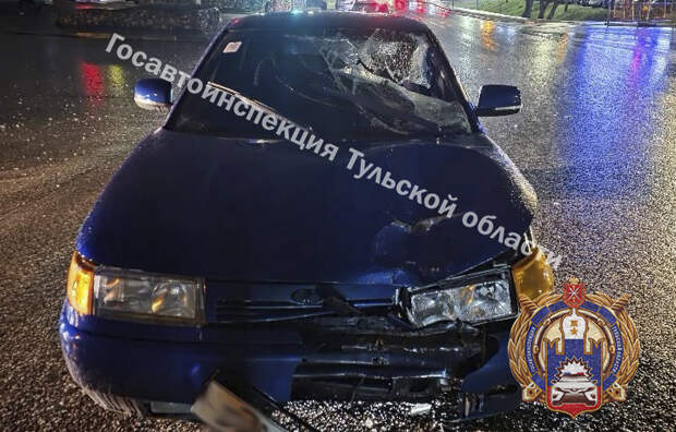 В Туле ночью сбили пешехода, переходившего дорогу на красный свет