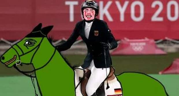 Лошадь отказалась ехать на Олимпиаде . И прискакала в мемы