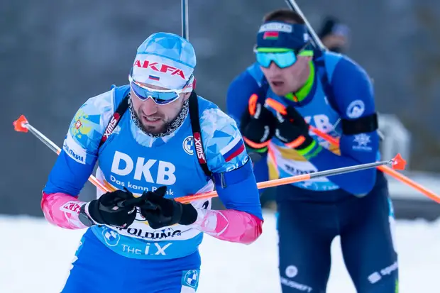Логинов уступил белорусским биатлонистам и стал третьим на Кубке СБР