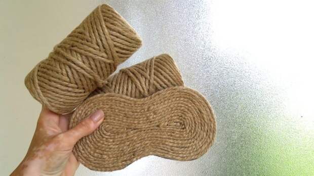 Эта поделка из джута украсит любой интерьер