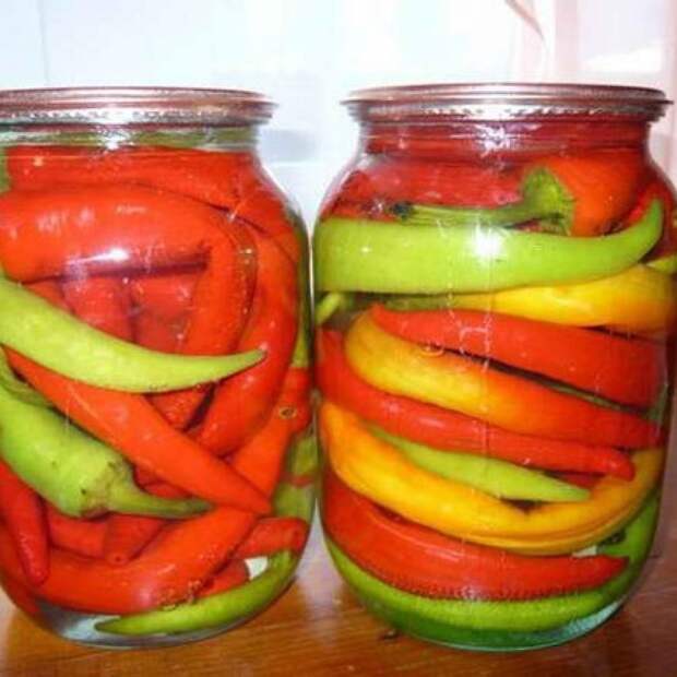 Острый перец маринованый “Разноцветный”