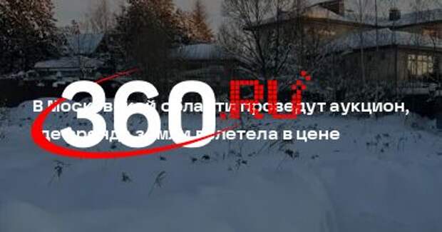 В Московской области проведут аукцион, где аренда земли взлетела в цене
