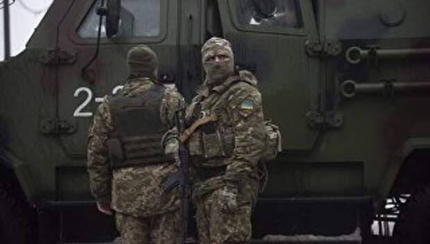 Украинские военнослужащие в Авдеевке, Украина. Архивное фото