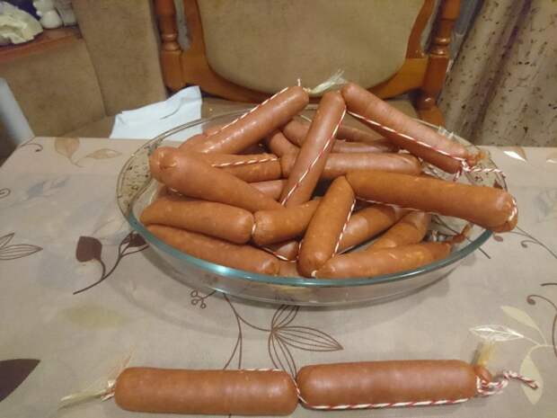 Сосиски экспериментальные - Индейкокуриные с паприкой Колбаса домашняя, Чоризо, еда, своими руками, сосиска домашняя