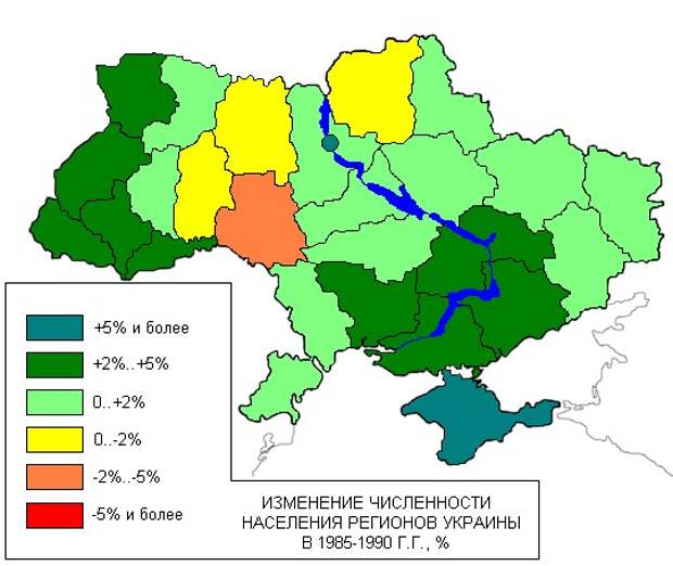 Население украины по областям