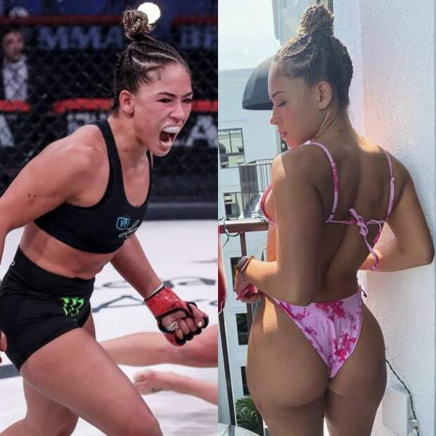 девушка боец mma