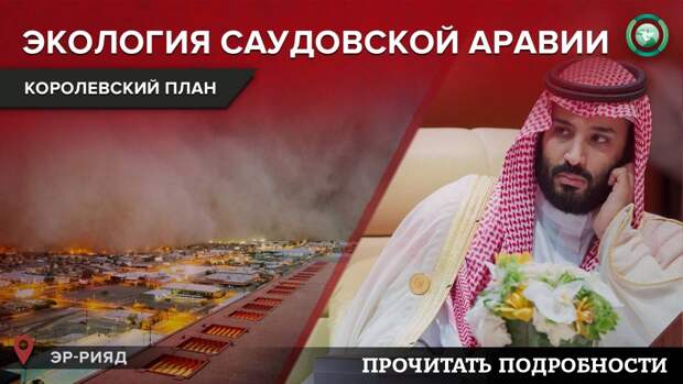 Авангард зеленого мира: почему Саудовская Аравия озаботилась проблемами экологии