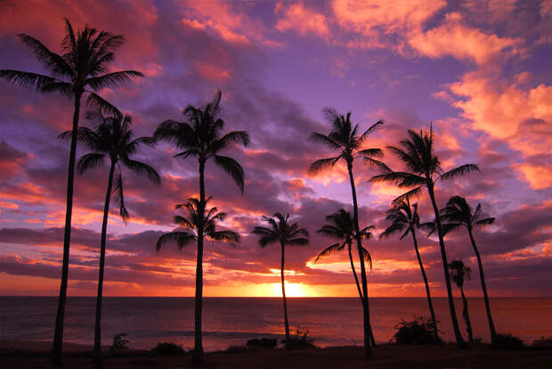bigstockphoto_Hawaiian_Sonset_On_Molokai_3717803