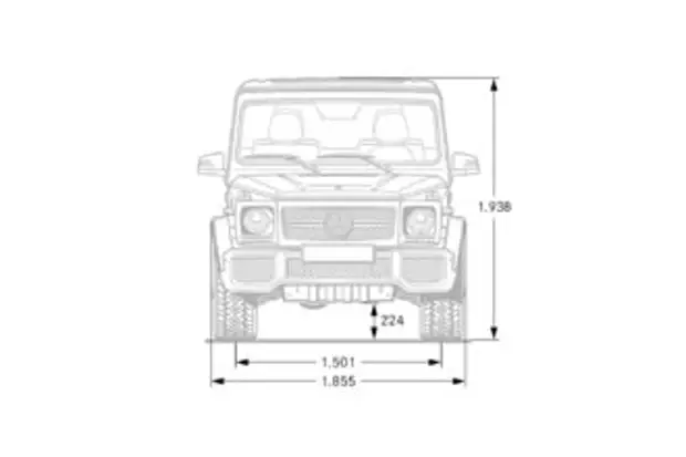 Чертеж машины гелендваген