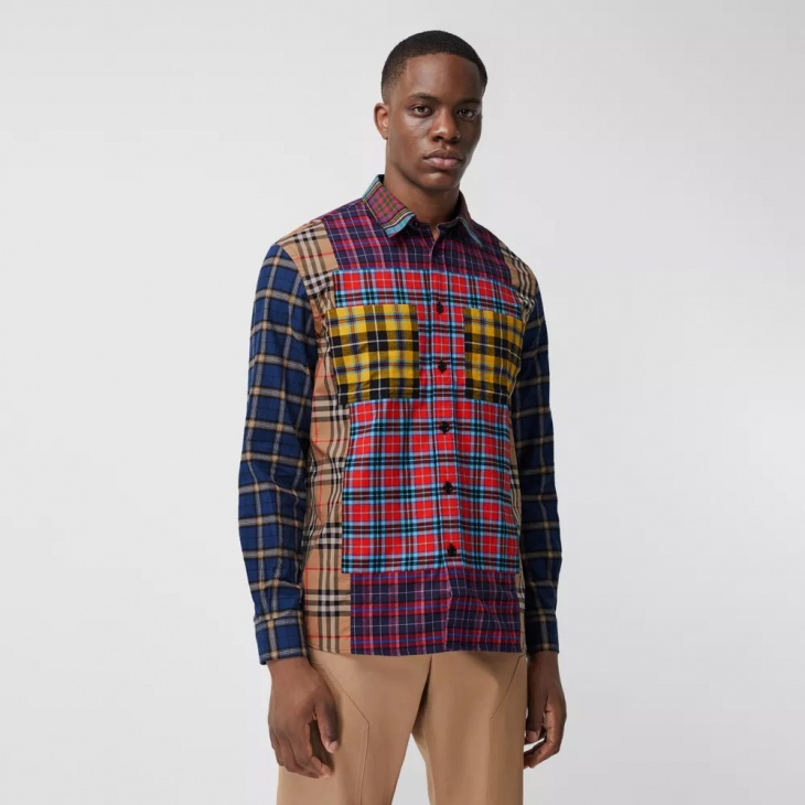 Детали мужских рубашек Burberry