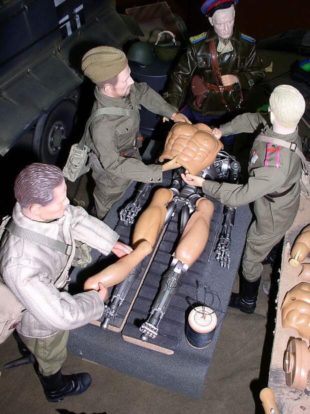 куклы, миниатюра, терминатор