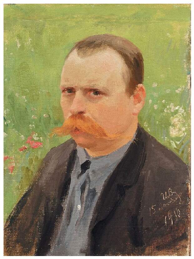 Автопортрет. (1910). Автор: Иван Владимиров. Автопортрет. (1910). Автор: Иван Владимиров.