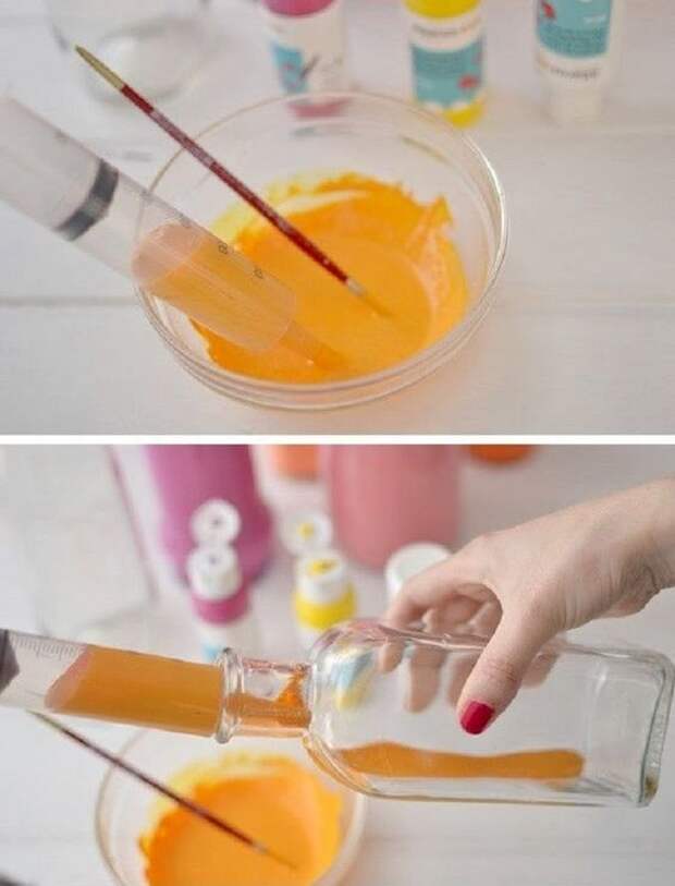 Как покрасить бутылку: 5 техник окраски