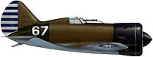 И-16 тип 5 одного из подразделений советских лётчиков-интернационалистов