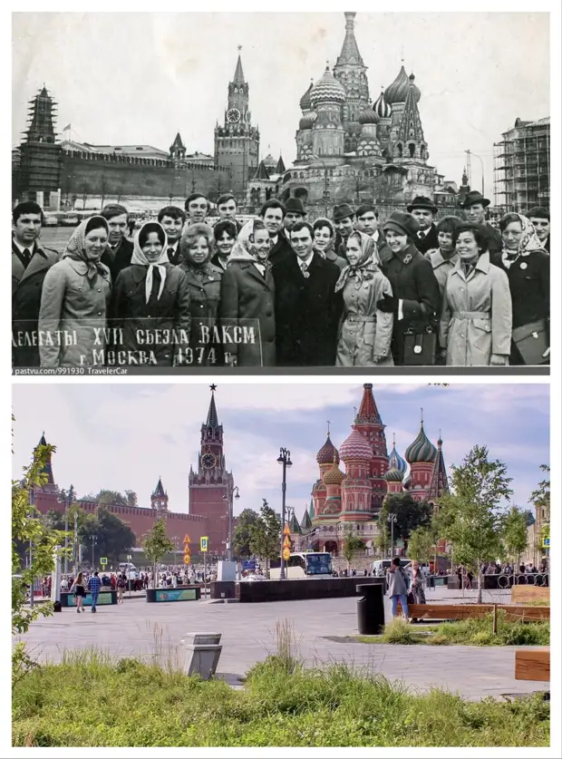 Показываю жизнь в городе при Леониде Ильиче и сейчас. 10 фото с одних точек