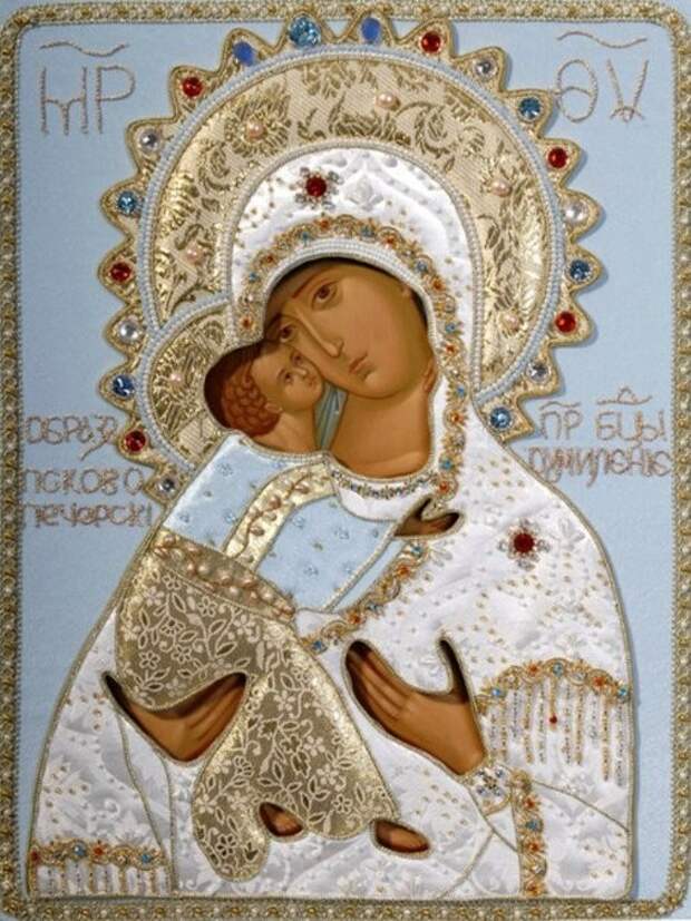 Пско­во-Пе­чер­ская ико­на Бо­жи­ей Ма­те­ри «Уми­ле­ние»