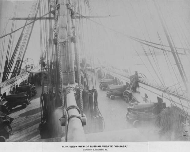 Палуба фрегата «Ослябя»./Фото: f-old.a0z.ru Палуба фрегата «Ослябя»./Фото: f-old.a0z.ru