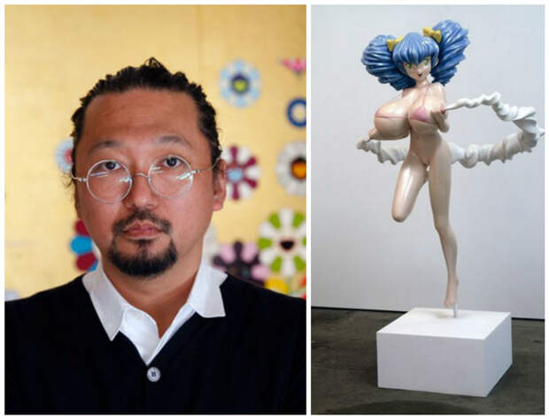 Такаши Мураками - личное состояние около 300 миллионов долларов. Предпочитает сексуальные образы богатые, искусство, иснталляции, художники