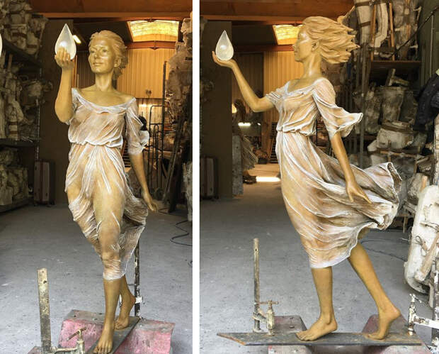 Китайский скульптор лепит женщин ″как будто из эпохи Возврождения″. Выглядят как живые!