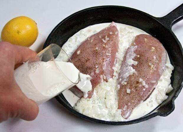 мясо со сливками