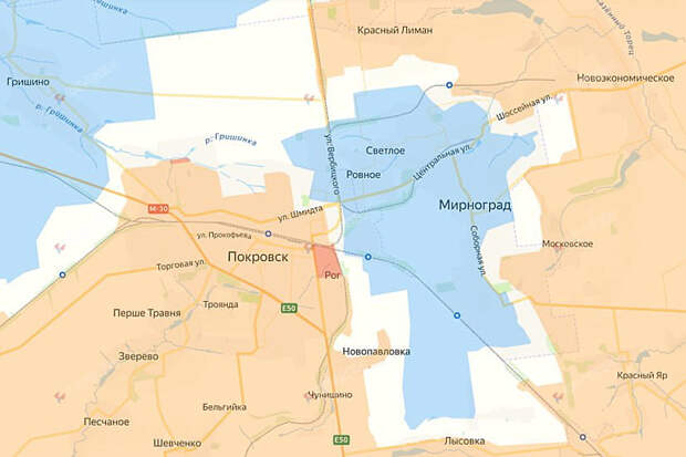 Карта СВО на 5 ноября 2025 года. Фото © divgen.ru