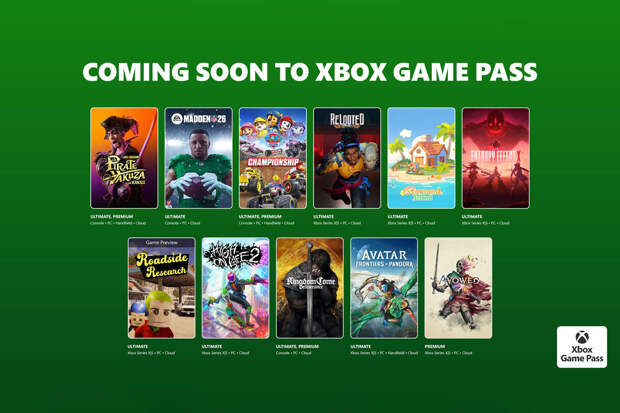 Kingdom Come: Deliverance и Avatar: Frontiers of Pandora выйдут в Game Pass