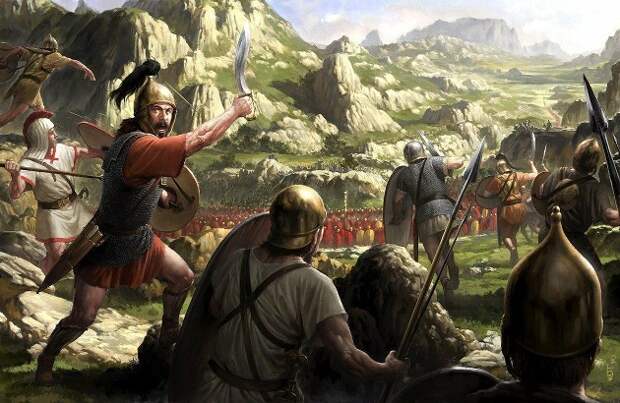 На переднем плане воины Карфагена. Изображение из открытых источников.
