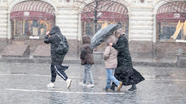 Снегопад и штормовой ветер накроют Москву 20 апреля
