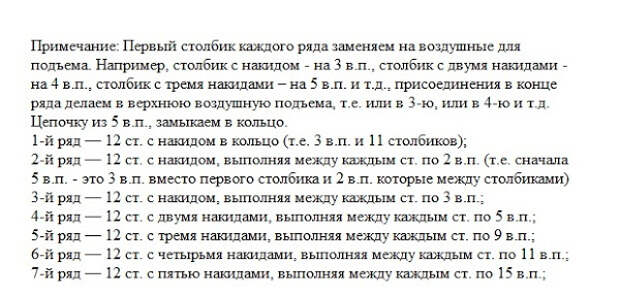 Схема вязания крючком паутинка