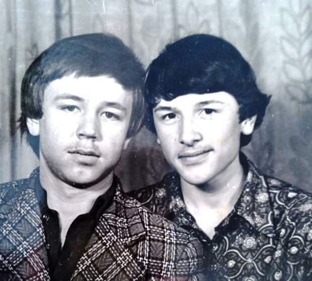 1974 год, Новосибирск. Мы с Саней.jpg