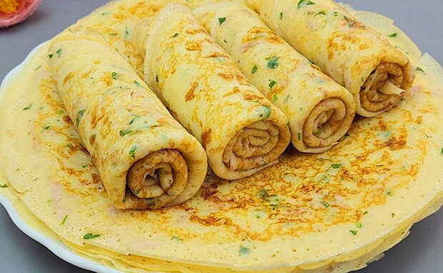 Закусочные блинчики «Все включено»: начинка уже в тесте