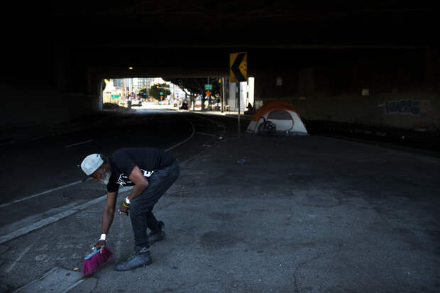 В США растет количество бездомных людей