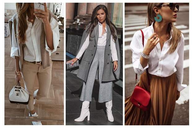 Белая рубашка: 9 стильных образов с самой модной вещью сезона
