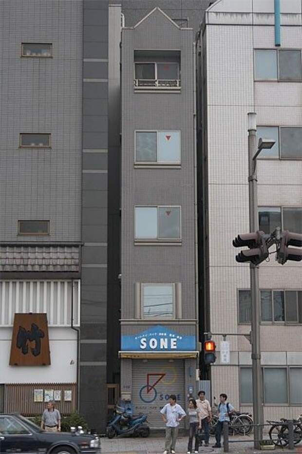 Узкие дома в Японии