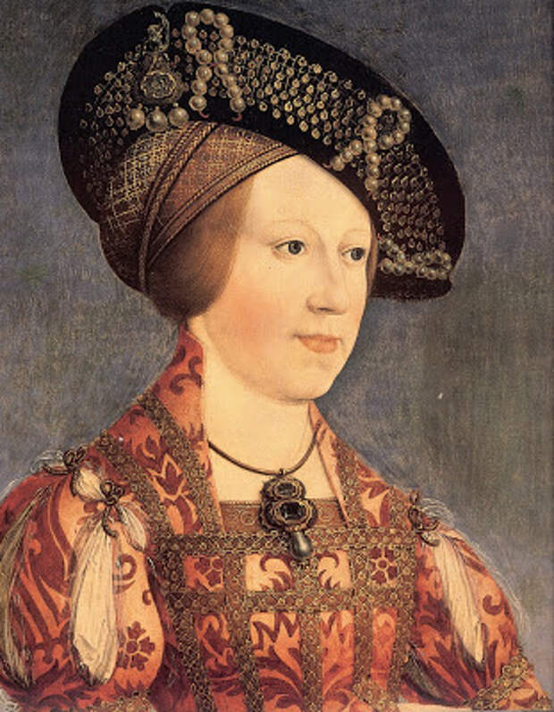 Анна Ягелонка, портрет Ганса Малера, 1519. <br>