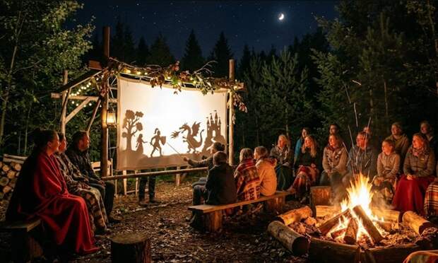 Почему огонь не отбрасывает тень. Театр теней зародился в Китае, но со временем искусство распространилось в другие страны, включая Индию, Турцию и Европу. Фото.