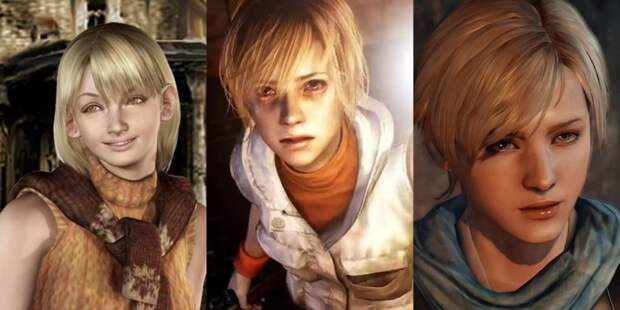 Silent Hill 3, Хизер Мейсон – Resident Evil 4, Эшли Грэм – Resident Evil 6, Шерри Биркин