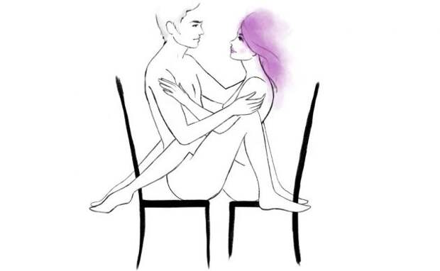 Необычные секс-позы: колыбель на стульях
