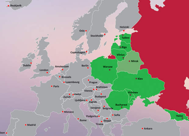 Карта россии с белоруссии