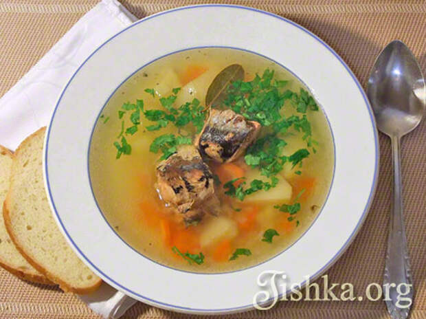 рыбный суп из консервов рецепт с фото