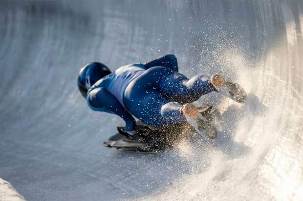Скелетонист из Украины снова нарушил запрет МОК, выйдя на тренировку в запрещённом шлеме