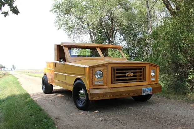 Полностью деревянный пикап Ford из Южной Дакоты ford, дерево, деревянный автомобиль, кастомайзинг, пикап, плотник, своими руками, тюнинг