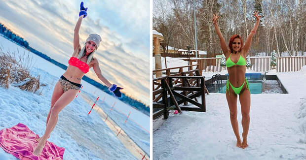 22 отважные и красивые девушки, правильно отметившие Крещение