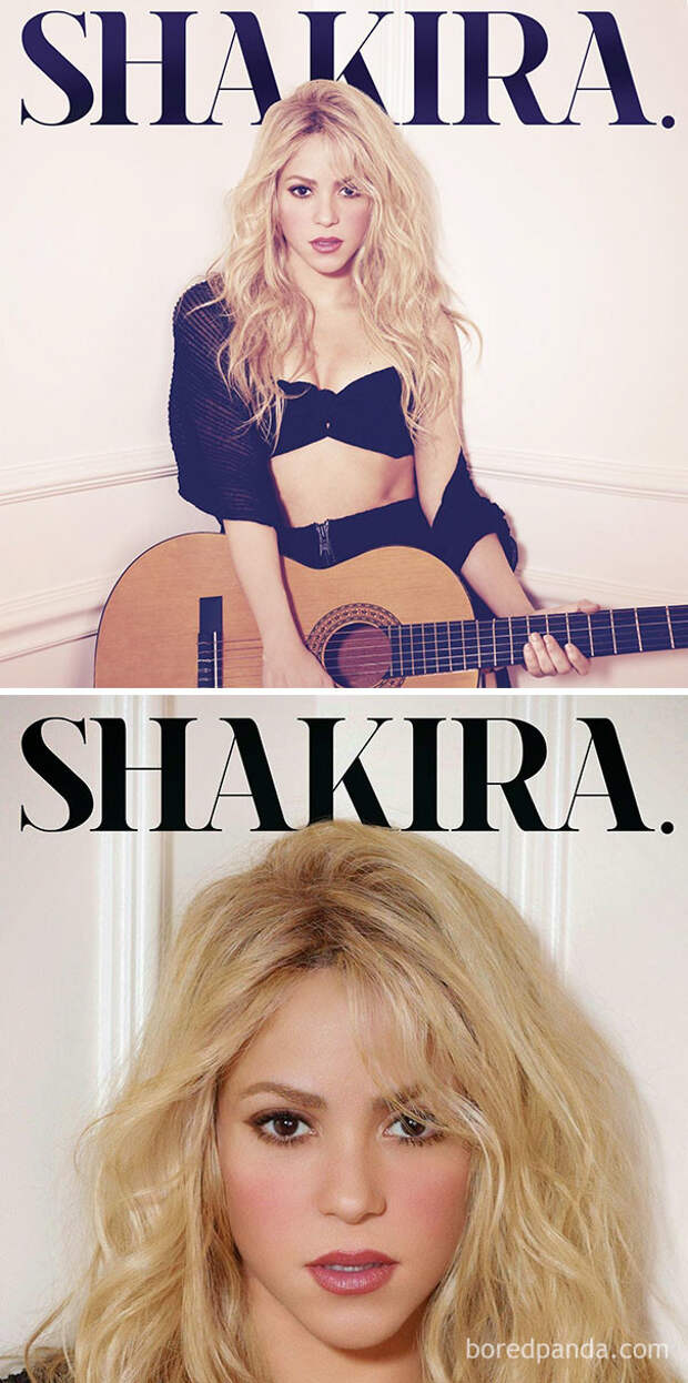 Шакира, альбом Shakira ближний восток, забавно, закрасить лишнее, постеры, реклама, саудовская аравия, скромность, цензура