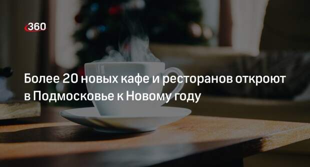 Более 20 новых кафе и ресторанов откроют в Подмосковье к Новому году