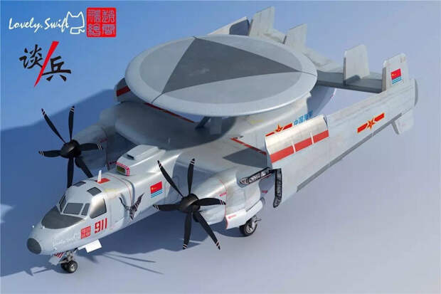 Китай ускорил разработки самолета дальнего радиолокационного обнаружения и целеуказания палубного базирования Xi'an KJ-600 — первый прототип поднялся в воздух