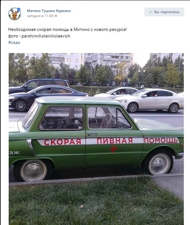 Фото дня: Трезвое Митино